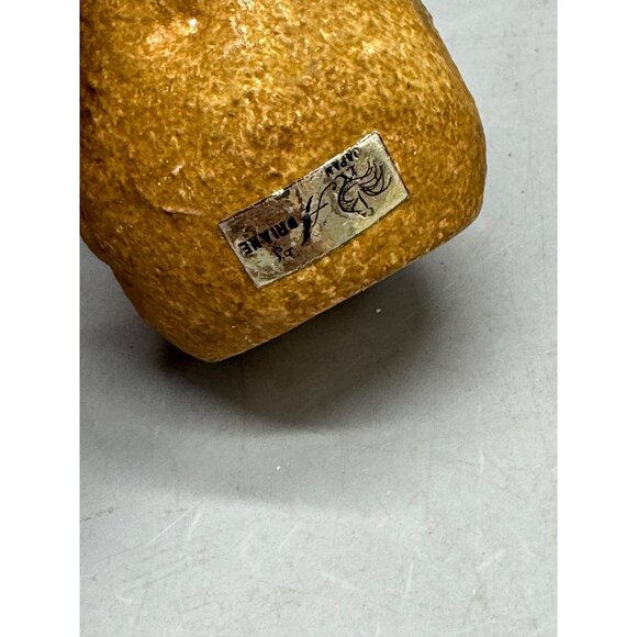 Vintage Ceramic Potato Shaped 2 Pepper Shakers Rustic Finish brown 2.5" READ - Picture 6 of 8